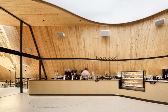 کافه هارودات، ادغامی میان معماری و طبیعت