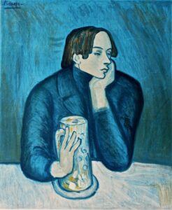 نقاشی دوره آبی کاری از پیکاسو