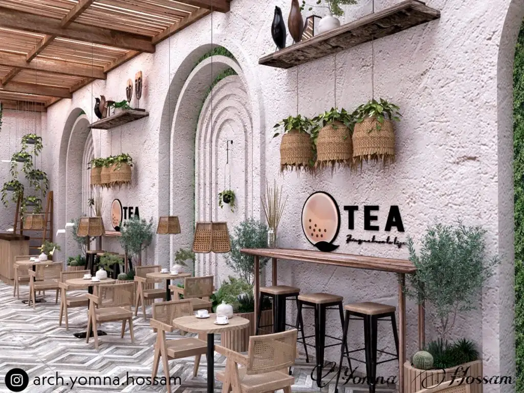 کافه‌ای با دکور بوهو